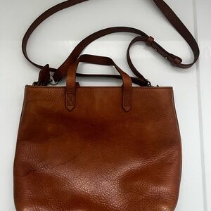 Madewell Brown Leather Tote Bag